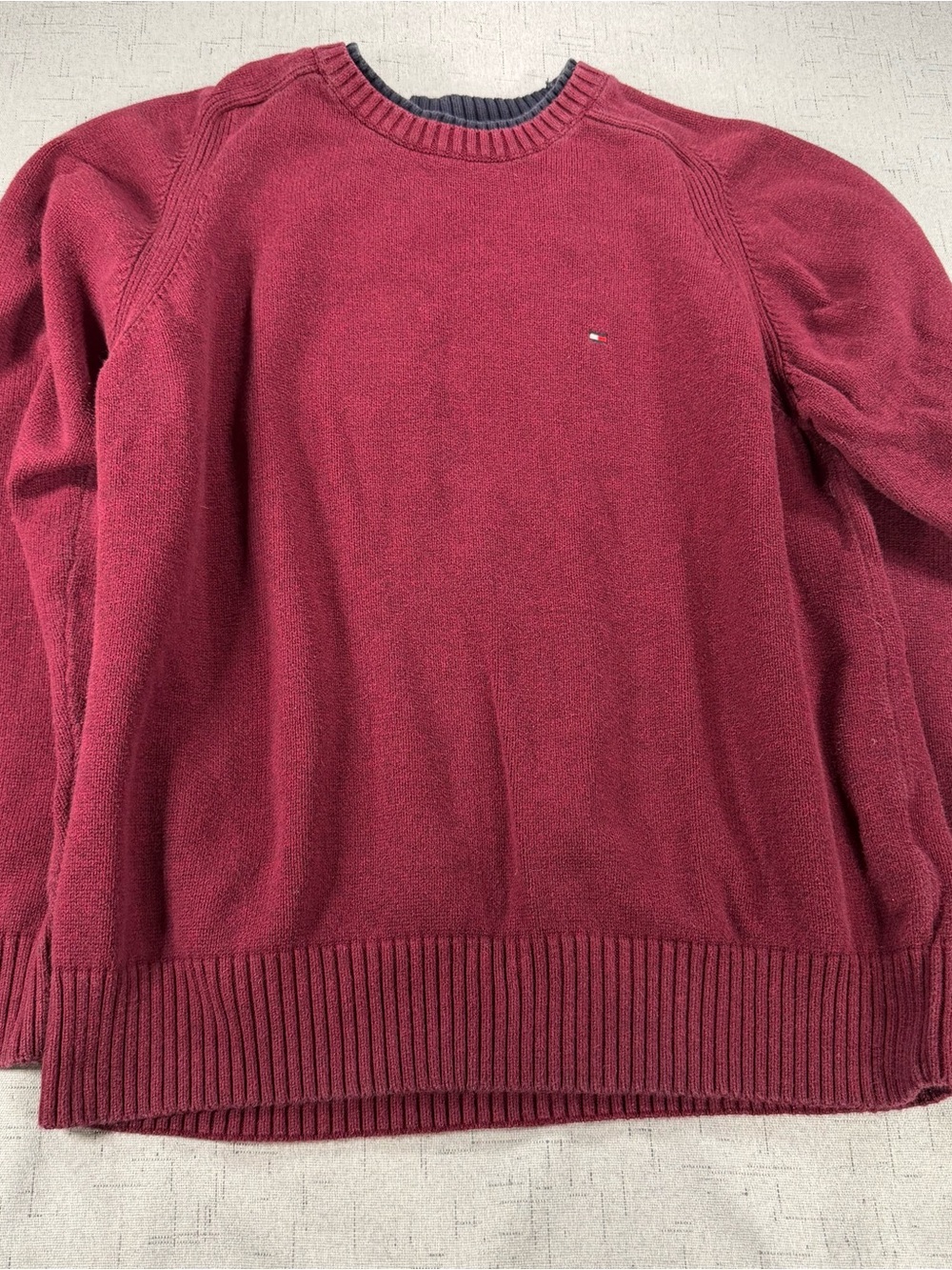 Vintage Tommy Hilfiger Burgundy Crewneck Sweater